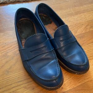 Vintage blue Prada loafers